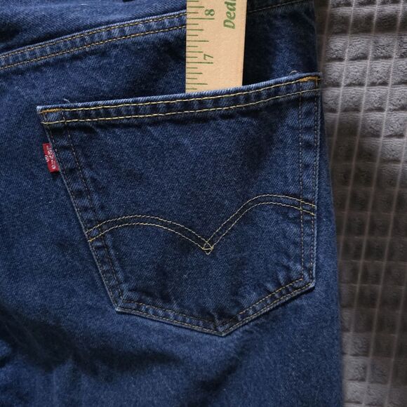 Levis 550 Relaxed Baggy Jeans 38x34 Mens High Rise Dark Wash Workwear Western - Picture 15 of 16